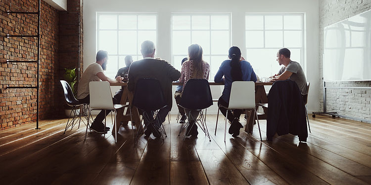 Meeting Table Networking Sharing Concept